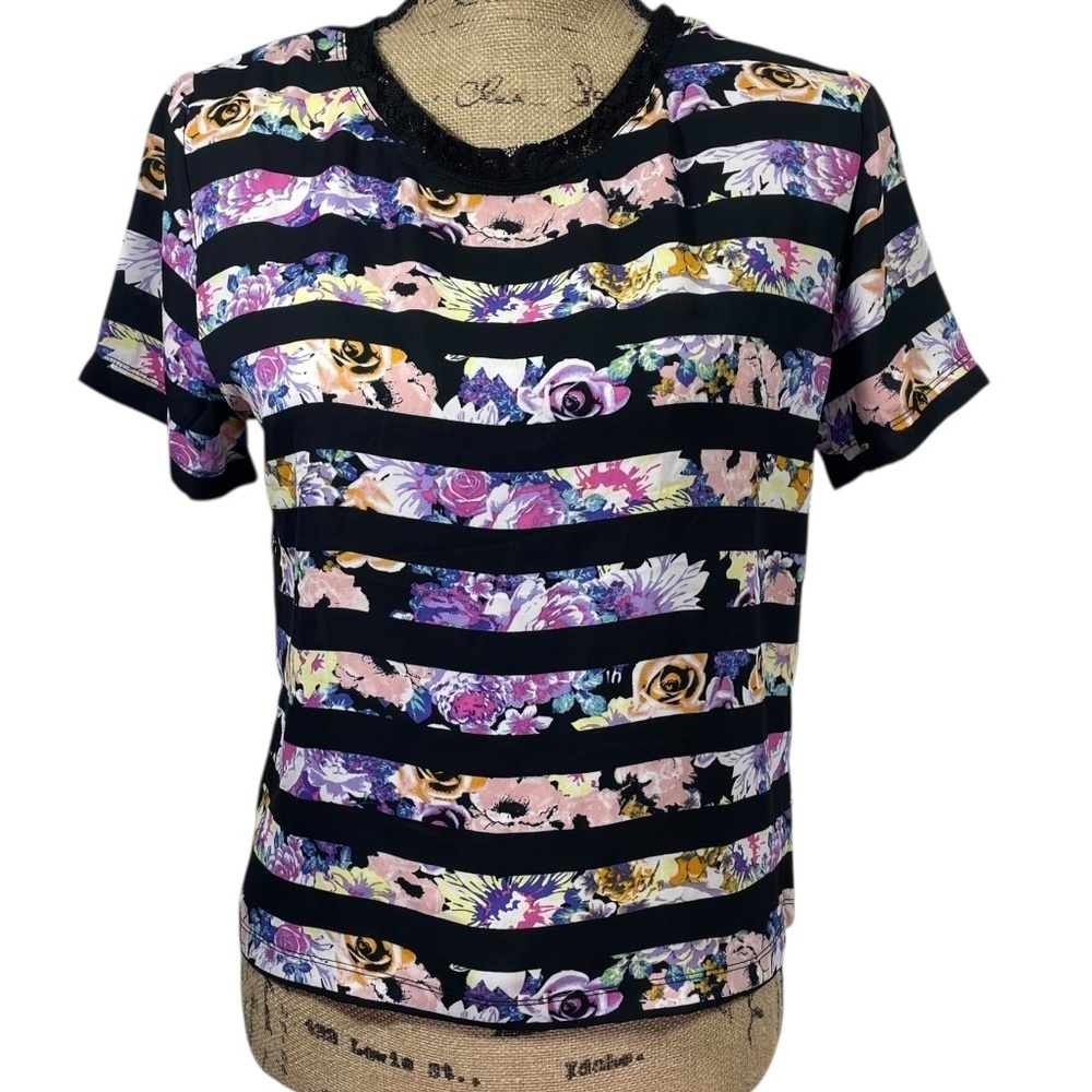 Material Girl Floral Lace Top